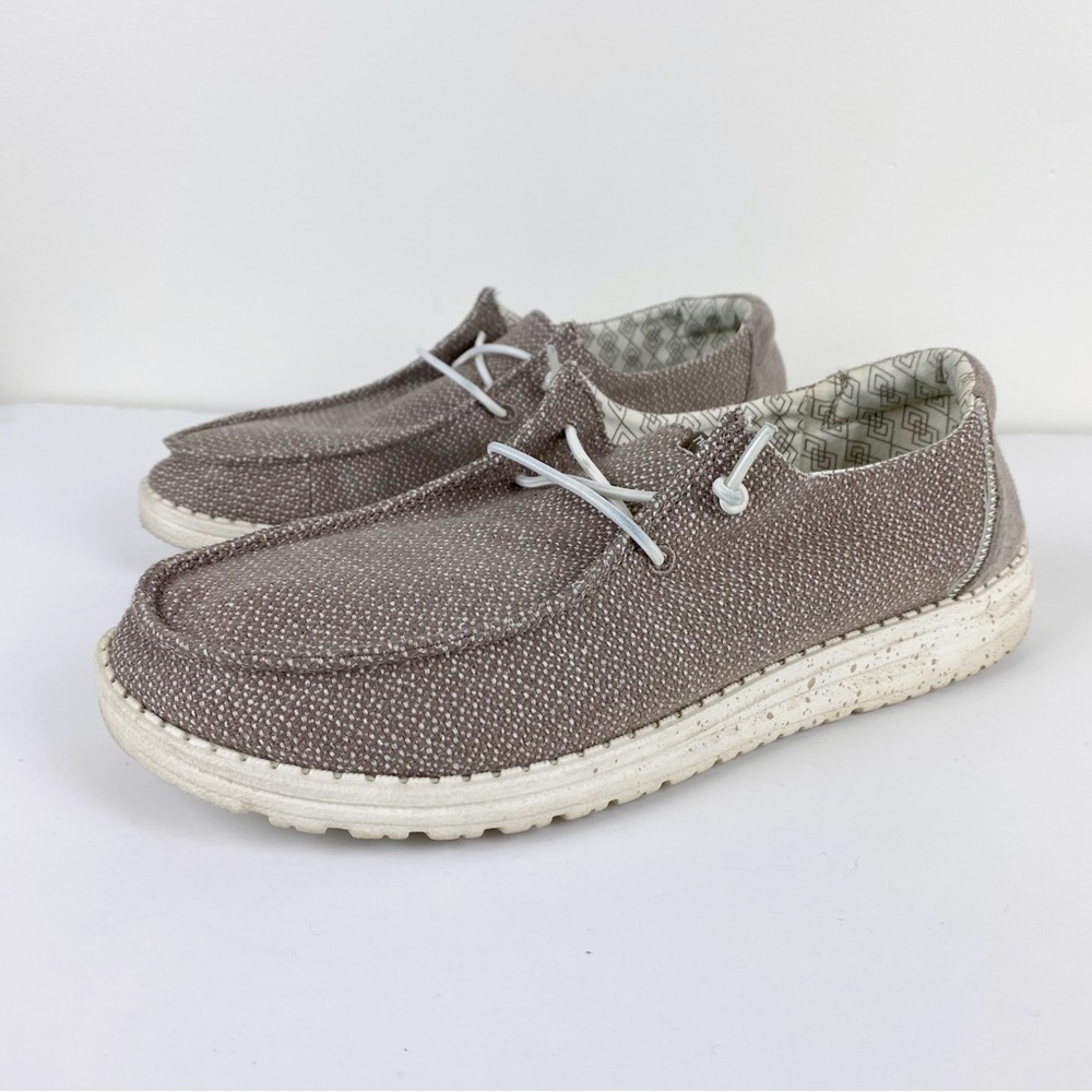 Hey Dude Wendy Slip On Shoe in Warn Tan Beige 9